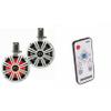 KICKER KMTC8W 8" Loaded Marine Wake Tower Enclosures with 45KM84L Speakers - White Grills and Enclosures (Includes LED Remote) view 1