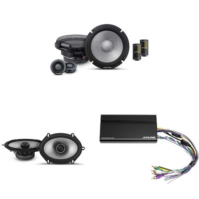 Alpine KTA-450 4 Ch.Power Pack Amp w/ R2-S65C & S2-S68 Speakers