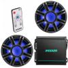 Kicker (2) 51MWF124 - MWF 12-Inch Premium Marine Subwoofer (Free-air) 4-ohm & 48KMA8001 Marine Amp Bundle (Includes LED Remote) view 1