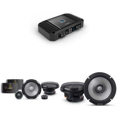 Alpine R2 4 Channel Amp & R2-S652 2 Way 6.5" & R2-S65 Audio Upgrade Bundle
