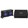 Kicker 51MWLE104 - MWE 10-Inch Loaded Premium Marine Sub Encl w/Passive Radiator 4ohm & 48KXMA5004 Marine Amp Bundle view 1