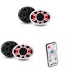 Kicker (2) 48KMXL69 6x9 4-Ohm RGB-LED KMXL Horn-Loaded Marine Coaxial Speakers, Pairs w/LED Remote view 1