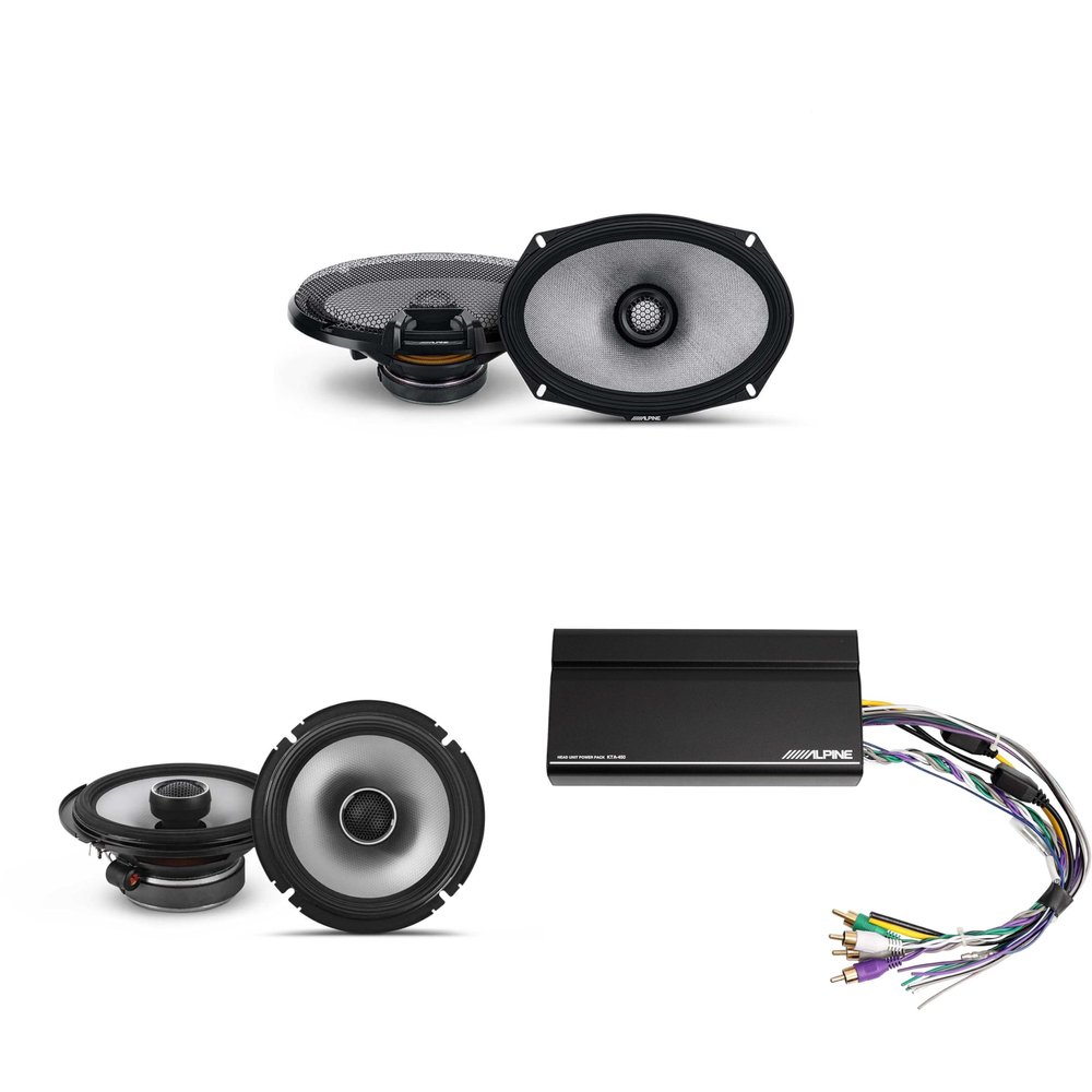 Alpine KTA-450 4 Ch.Power Pack Amp w/ R2-S69 & S2-S65 Speakers