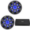 Kicker (2) 51MWF104 - MWF 10-Inch Premium Marine Subwoofer (Free-air) 4-ohm & 48KXMA8008 Marine Amp Bundle view 1