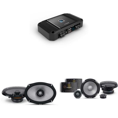 Alpine R2 4 Channel Amp & R2-S652 2 Way 6.5" & R2-S69 Audio Upgrade Bundle