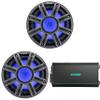 Kicker (2) 51MWF104 - MWF 10-Inch Premium Marine Subwoofer (Free-air) 4-ohm & 48KMA6006 Marine Amp Bundle view 1