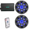 Kicker (2) 51MWE104 - MWE 10-Inch Premium Marine Subwoofer (Enclosure) 4-ohm & 48KMA6004 Marine Amp Bundle (Includes LED Remote) view 1