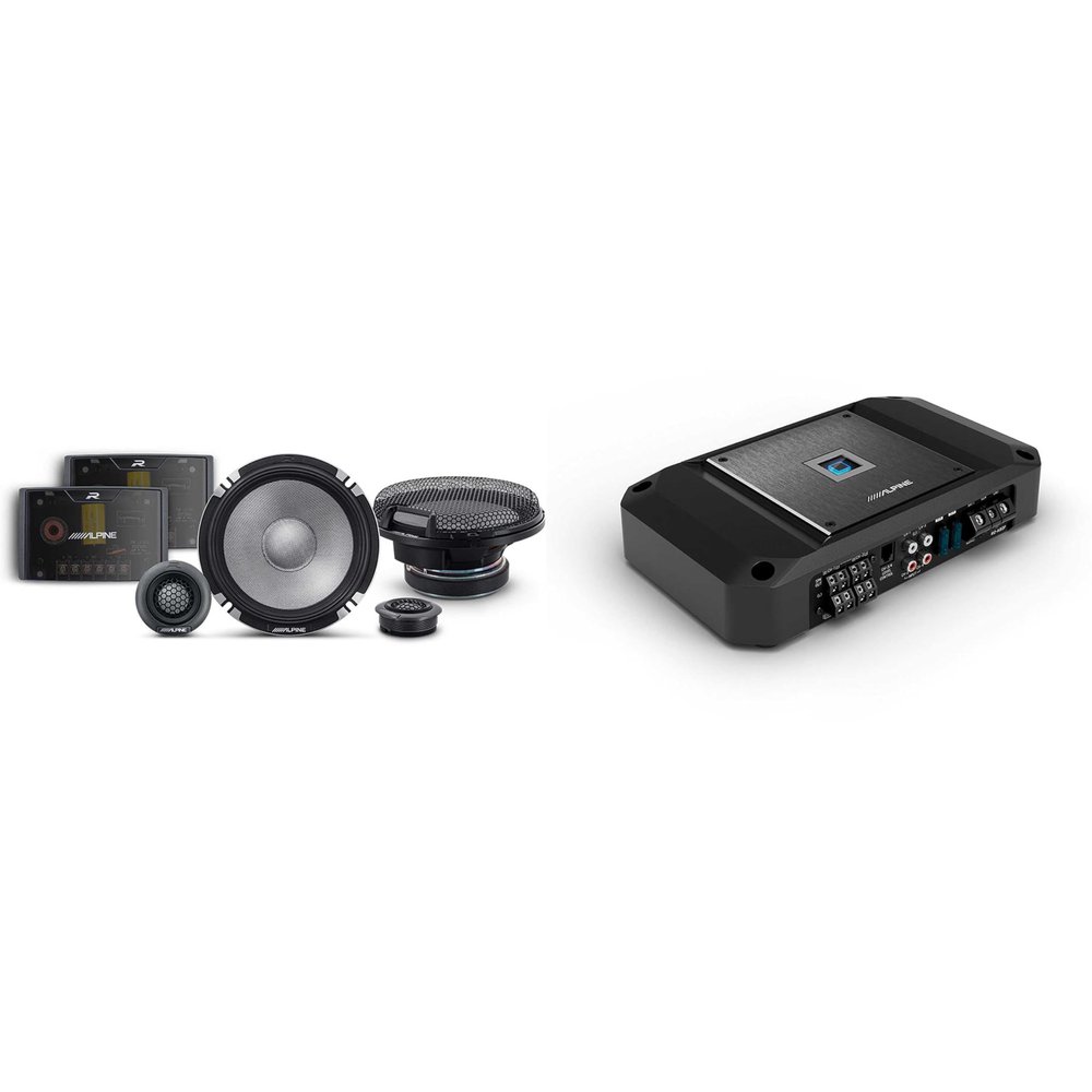 Alpine R2 4 Channel Amp & R2-S652 6.5" Audio Upgrade Bundle