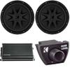 Kicker (2) 50CVX104 CompVX 10" Sub, Dual 4-Ohm & 46CXA12001 Amplifier w/Bass Knob Bundle view 1