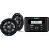 Kicker 46KMC3 Marine Gauge-Style Source & 51PSC654 6.5" Powersports Speakers Bundle view 1