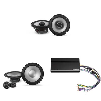 Alpine KTA-450 4 Ch.Power Pack Amp w/ S2-S80C & S2-S65 S-Series Speakers