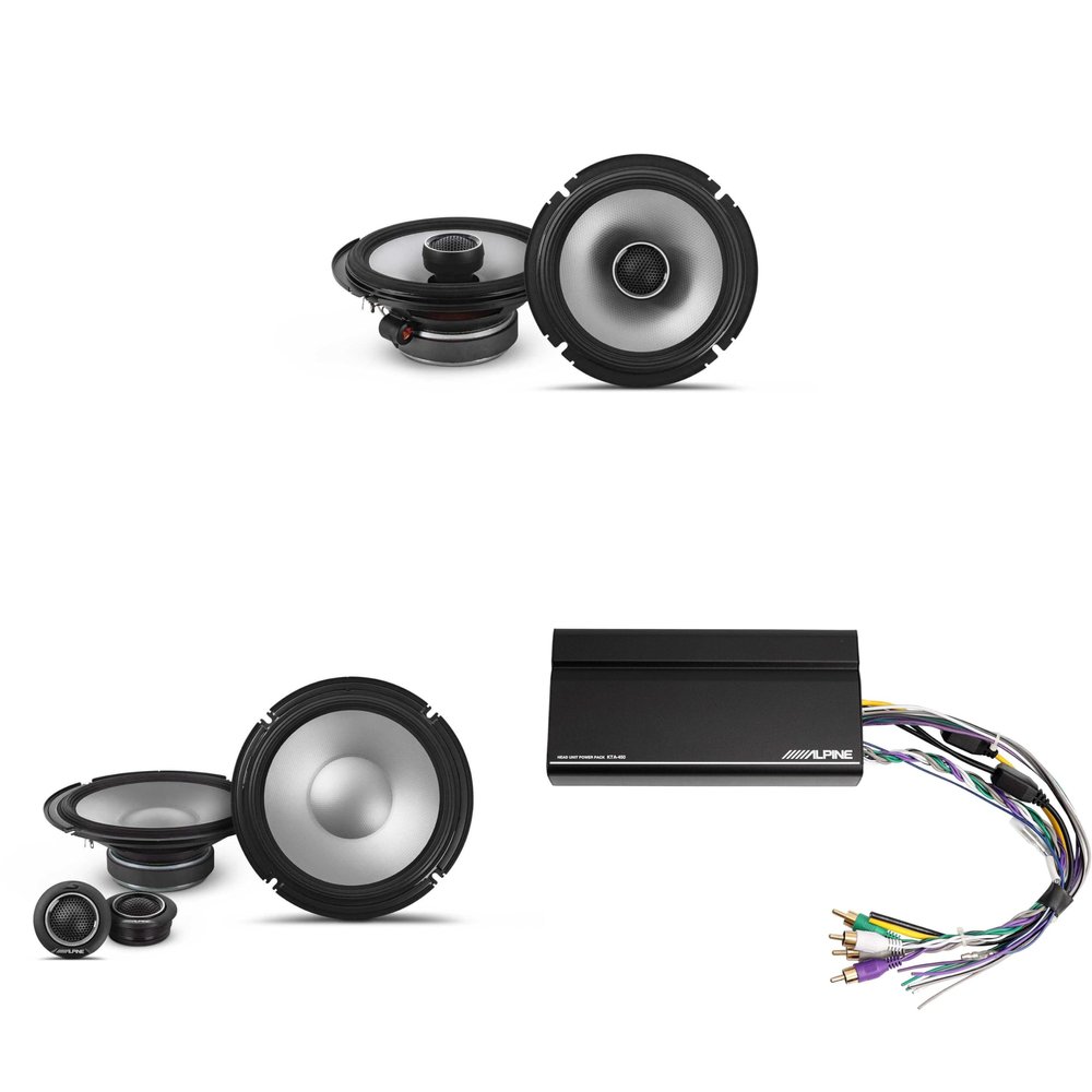 Alpine KTA-450 4 Ch.Power Pack Amp w/ S2-S80C & S2-S65 S-Series Speakers
