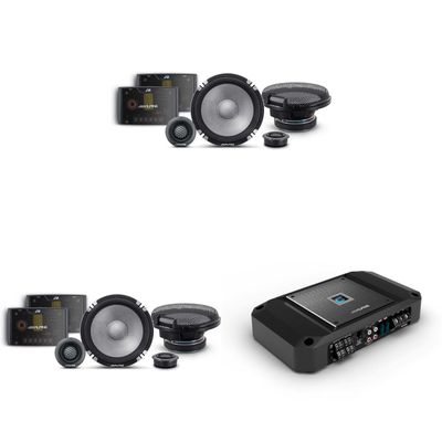 Alpine R2 4 Channel Amp & (2) R2-S652 6.5" Audio Upgrade Bundle