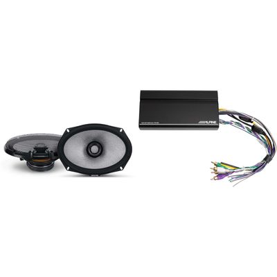 Alpine KTA-450 4 Ch.Power Pack Amp w/ R2-S69 R-Series Speakers