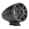 Kicker (2 Pair) KMFC65 6.5" Flat Mount Loaded Marine Wake Towers with 46KM654L Speakers - Charcoal Grills with Black Enclosures (Includes LED Remote) view 4