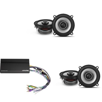 Alpine KTA-450 4 Ch.Power Pack Amp w/ (2) S2-S50 S-Series Speakers