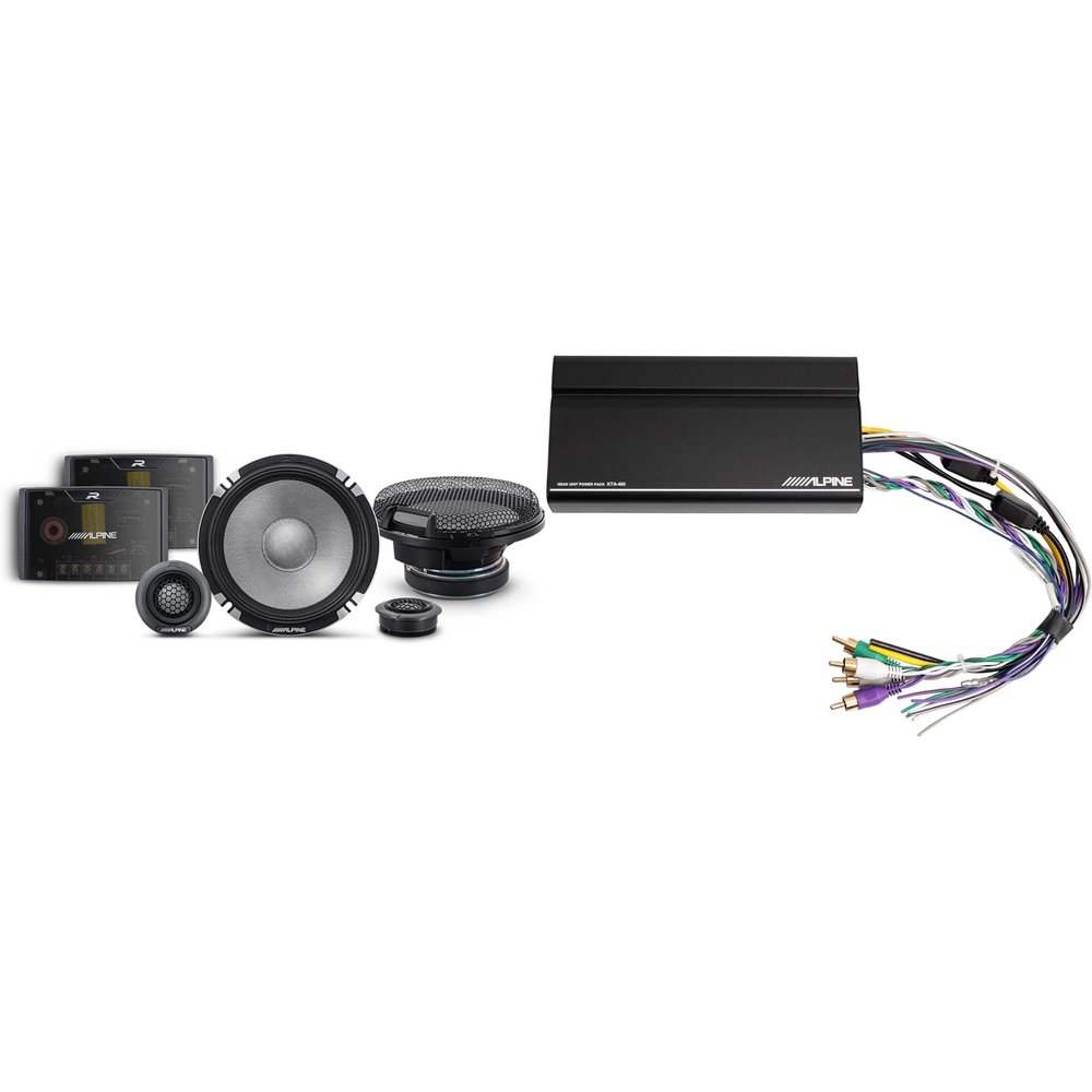 Alpine KTA-450 4 Ch.Power Pack Amp w/ R2-S652 R-Series Speakers