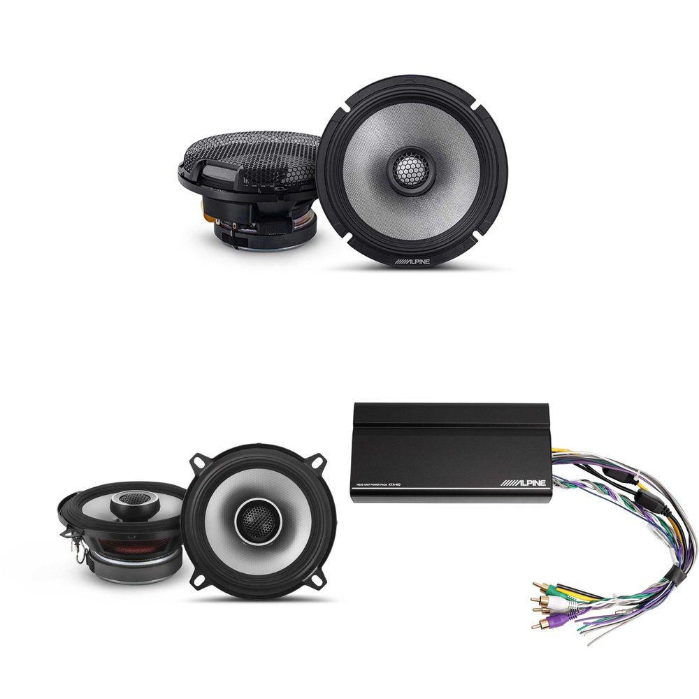 Alpine KTA-450 4 Ch.Power Pack Amp w/ R2-S65 & S2-S50 Speakers