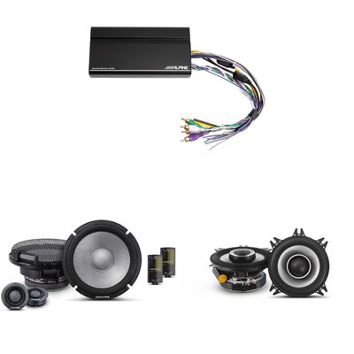 Alpine KTA-450 4 Ch.Power Pack Amp w/ R2-S65C & S2-S40 Speakers