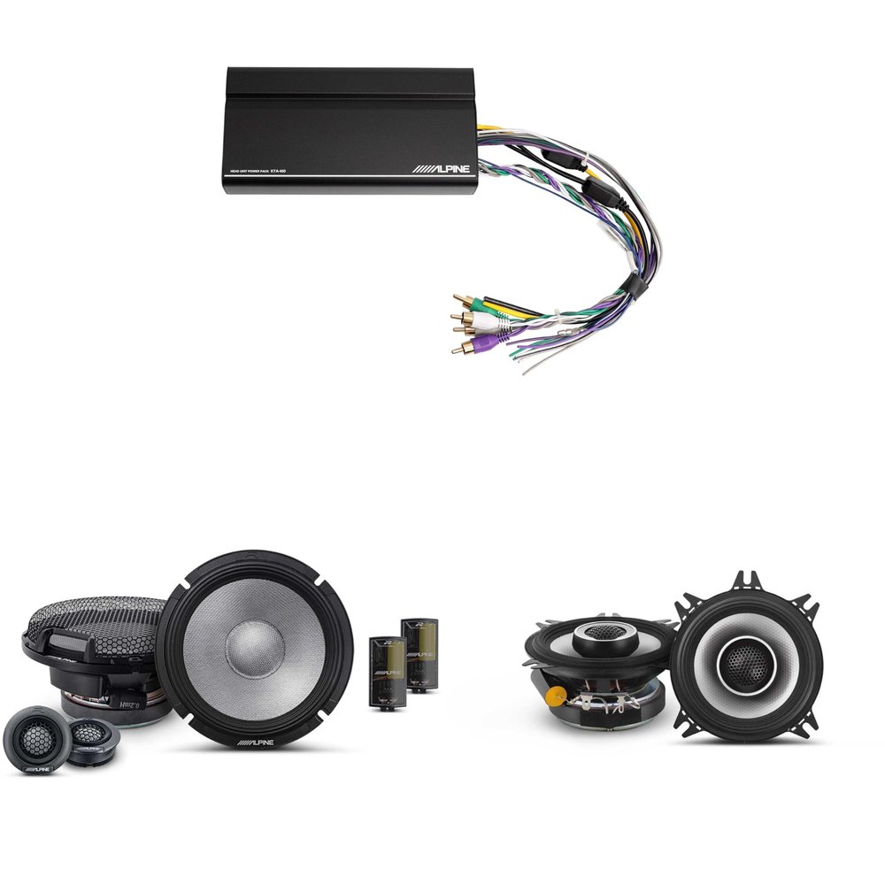 Alpine KTA-450 4 Ch.Power Pack Amp w/ R2-S65C & S2-S40 Speakers