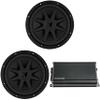 Kicker (2) 50CVX102 CompVX 10" Sub, Dual 2-Ohm & 46CXA12001 Amplifier view 1