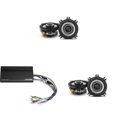 Alpine KTA-450 4 Ch.Power Pack Amp w/ (2) S2-S40