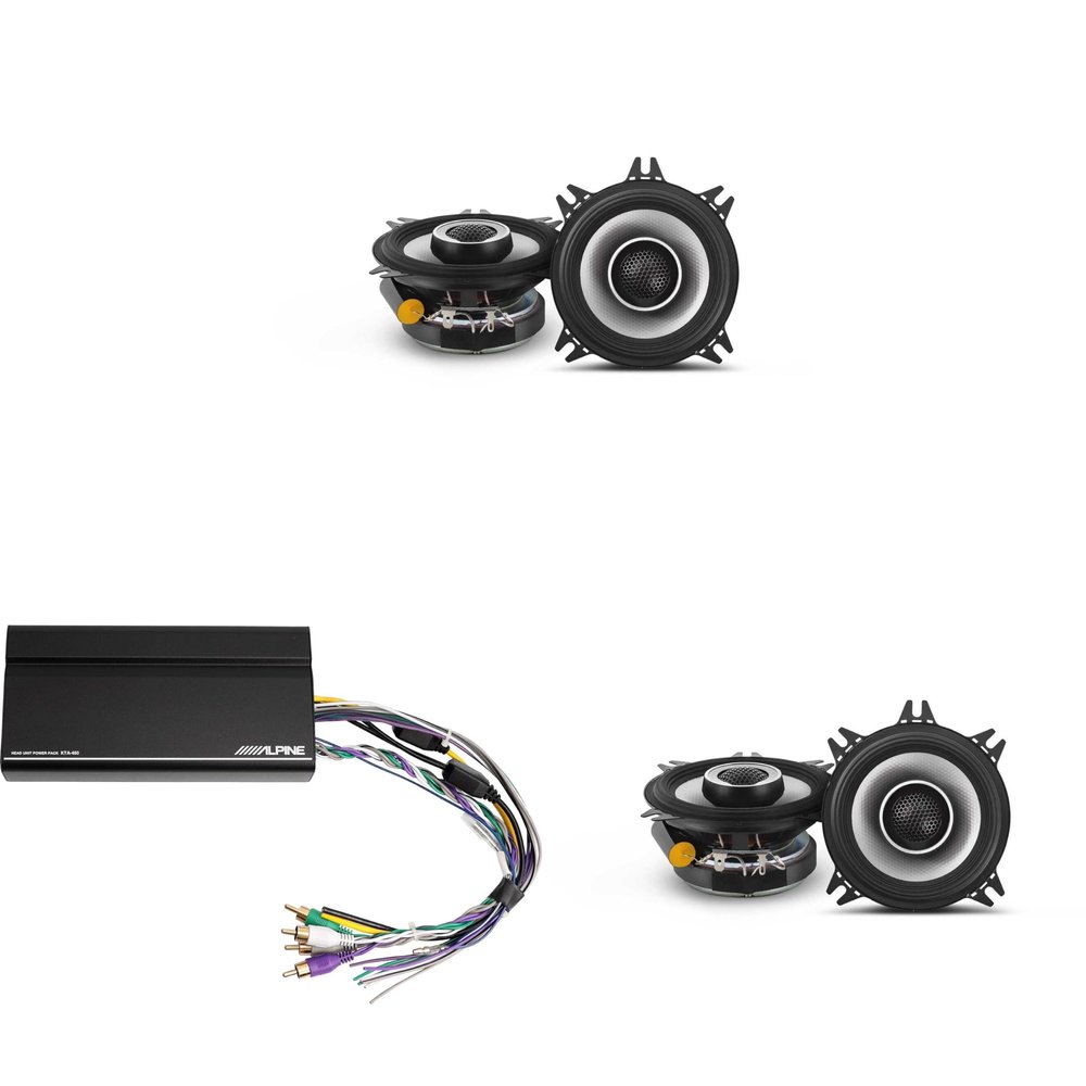 Alpine KTA-450 4 Ch.Power Pack Amp w/ (2) S2-S40