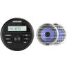 Kicker KMC2 Gauge Mount Marine Grade Receiver & 51KM614FL 6.5" Thin-Mount LED Speakers Bundle view 1