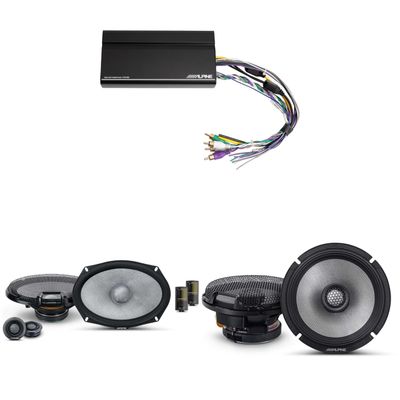 Alpine KTA-450 4 Ch.Power Pack Amp w/ R2-S69C & R2-S65 R-Series Speakers