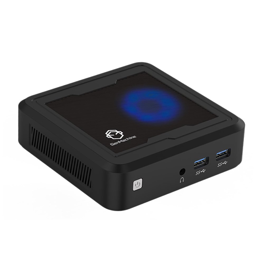 GenMachine Mini PC AMD Ryzen 3750H,8GB RAM, 256GB SSD, High-Performance Mini Computer for Home and Office, 8GB RAM, 256GB SSD, 4K HDMI, Wi-Fi 5, Bluetooth 4.2, Compact and Quiet Design