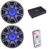 Kicker (2) 51MWF104 - MWF 10-Inch Premium Marine Subwoofer (Free-air) 4-ohm & 51KXMA15001 Marine Amp Bundle (Includes LED Remote) view 1
