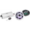 Clarion Marine 4 Channel Amp & CMSP-771RGB-SWG 7.7" LED Boat Audio Upgrade Bundle view 1