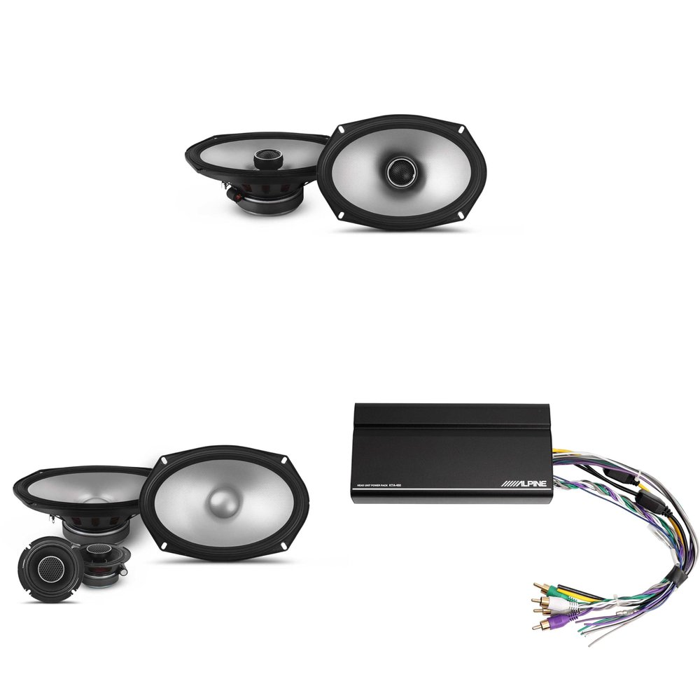 Alpine KTA-450 4 Ch.Power Pack Amp w/ S2-S69 & S2-S69C S-Series Speakers