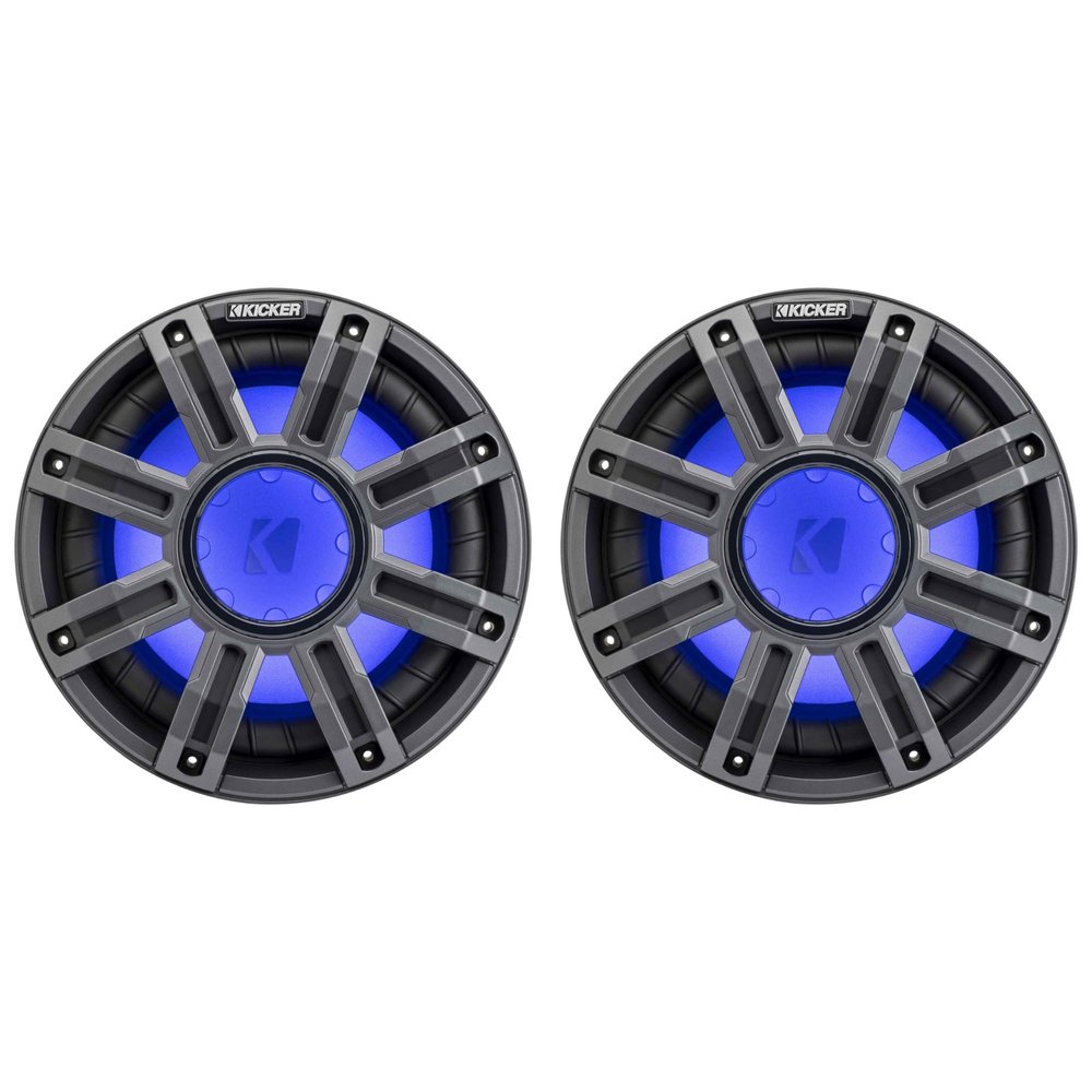 KICKER (2 51MWF104 - MWF 10-Inch Premium Marine Subwoofer (Free-air) 4-ohm Bundle