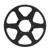 10 Inch Open Reel Takeup Reel Consumer Electronics with 6 Holes for and 4 Inch Tapes Black Aluminum Design (Black) view 3