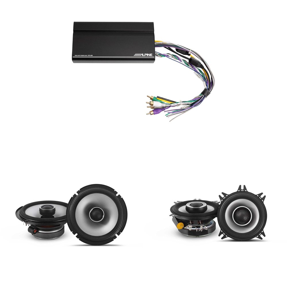 Alpine KTA-450 4 Ch.Power Pack Amp w/ S2-S40 & S2-S65 S-Series Speakers