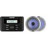 Kicker 46KMC3 Marine Gauge-Style Source & 51KM614FL 6.5" Thin-Mount Marine LED Speakers Bundle view 1