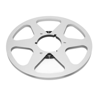 10 Inch Open Reel Takeup Reel Consumer Electronics with 6 Holes for and 4 Inch Tapes Black Aluminum Design (Silver)