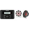 Kicker 46KMC3 Marine Gauge-Style Source & 45KM654L 6.5" Marine LED Speakers Bundle view 1