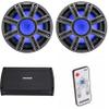 Kicker (2) 51MWF104 - MWF 10-Inch Premium Marine Subwoofer (Free-air) 4-ohm & 48KXMA9005 Marine Amp Bundle (Includes LED Remote) view 1