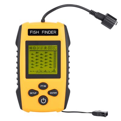100M Portable LCD Fish Finder with Fishing Supplies Sonar Sensor Fishing Accessory TL88E