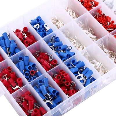 1000pcs 24 Types Insulated Crimp Terminals Electrical and Electrical Electrical Cable Wire Connectors Assorted Set