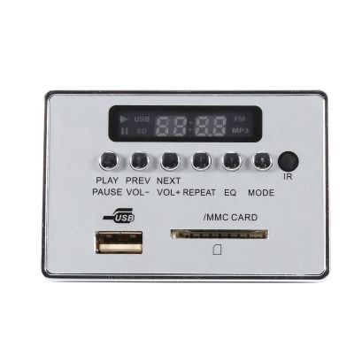 MP3 Decoder Board with USB and FM Radio Compatible with Car Stereos Home Systems and Portable Speakers
