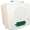 EL4XMTSTG-NW Pack of 2 Outdoor 4X Multitone Strobes, White; Green Lens; No Lettering; Sleek, Modern Aesthetics with No Visible Mounting Screws; Eight Commonly Used Alarm Tones in One Device view 3