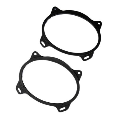 2Pcs Oval Rear Speaker Mounting Adapter 6x9 Inch Compatible with Various Models 2007 to 2009 Black Plastic
