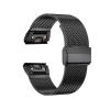 Stainless Steel Band for Garmin Watch Fenix 8 E 6 6x 7 7x Pro 5 5x Plus 5s 6s 20/22/26mm Metal Strap Wristband Bracelet(Black,26mm(Epix Pro 51mm)) view 1