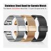 Stainless Steel Band for Garmin Watch Fenix 8 E 6 6x 7 7x Pro 5 5x Plus 5s 6s 20/22/26mm Metal Strap Wristband Bracelet(Black,26mm(Epix Pro 51mm)) view 2