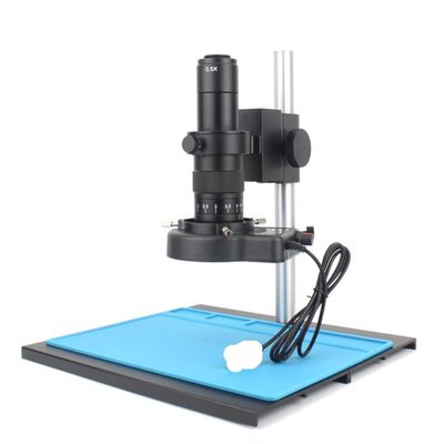 Microscope Observation 4K 48MP USB Digital Video Microscope Camera Adjustable Magnification 130X 180X C Mount Len 56 LED Ring Light(D 180X No Camera)