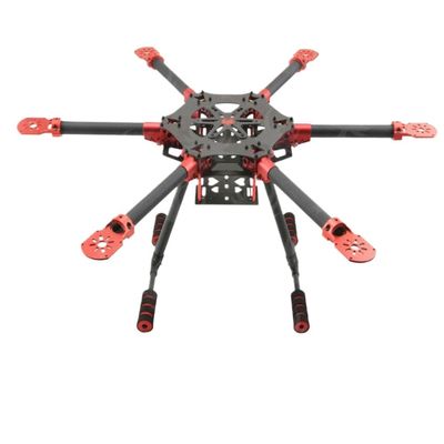 DIY FPV Aerial Drone 6-Carbon Fiber Frame Umbrella Folding Design With Landing Gear Compatible With Compatible With 600 750 Wheelbase(HF600 empty frame)