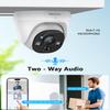 OOSSXX (4K Ultra & 130Wide-Angle) Wired Outdoor Security Camera System Dome PoE IP Cameras for Video Surveillance 2-Way Audio 8MP Home Security Cameras Systems view 2